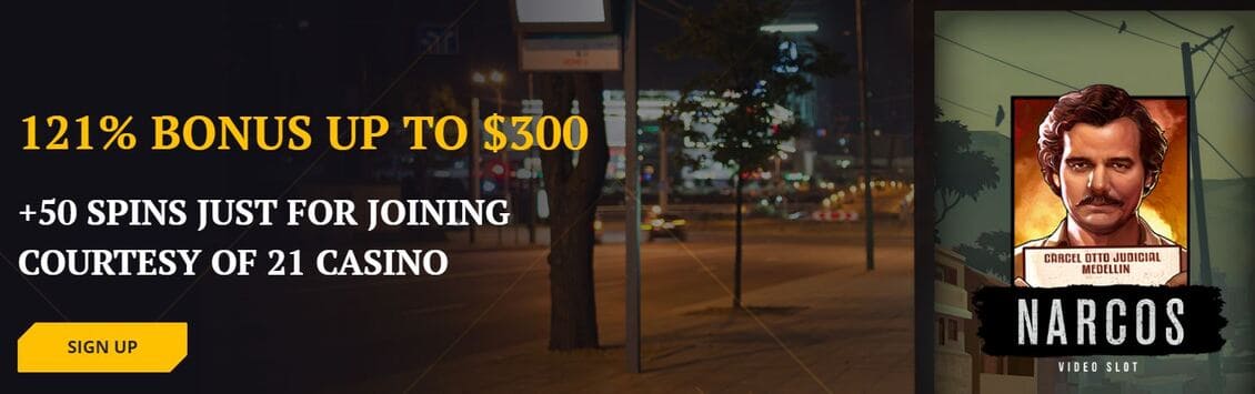 21 Casino Weocome Bonus