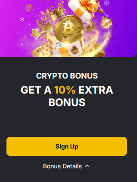 Bonuses for Cryptocurrency Users Golden Crown