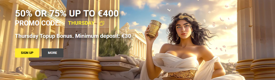 Thursday Topup Bonus Olympia Online Casino
